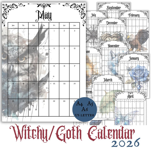 Gothic Calendar 2026