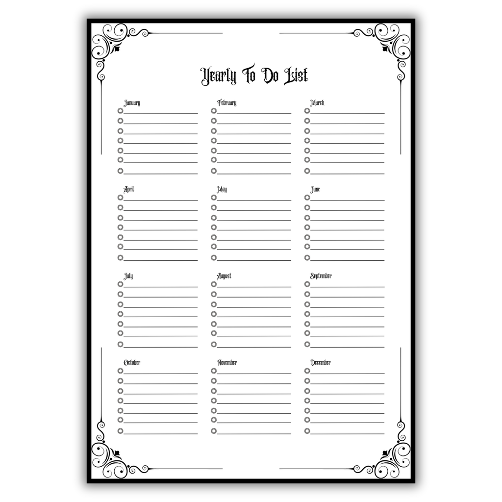 365 Days Gothic Planner