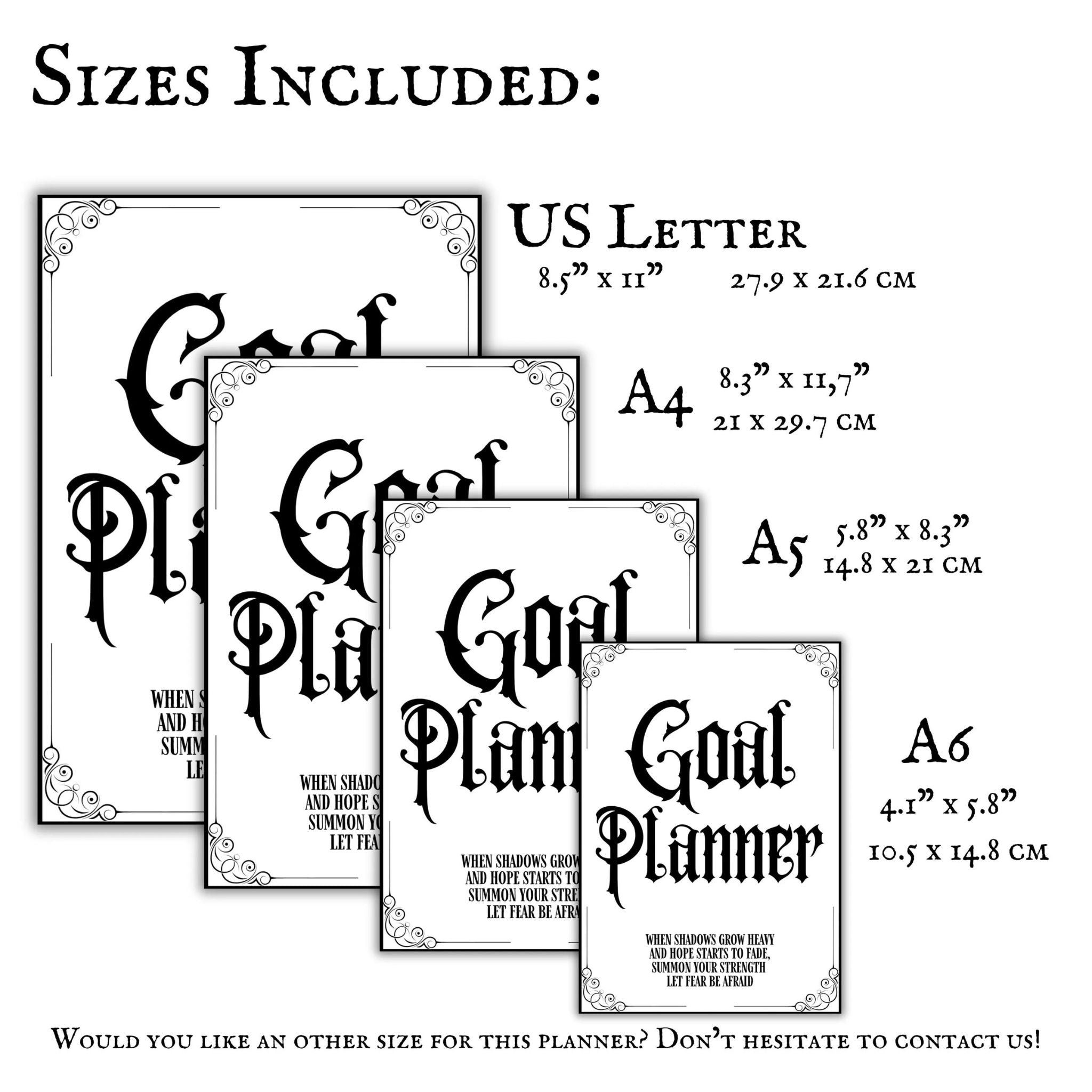 Gothic Goal Planner