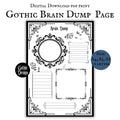 Gothic Brain Dump Page