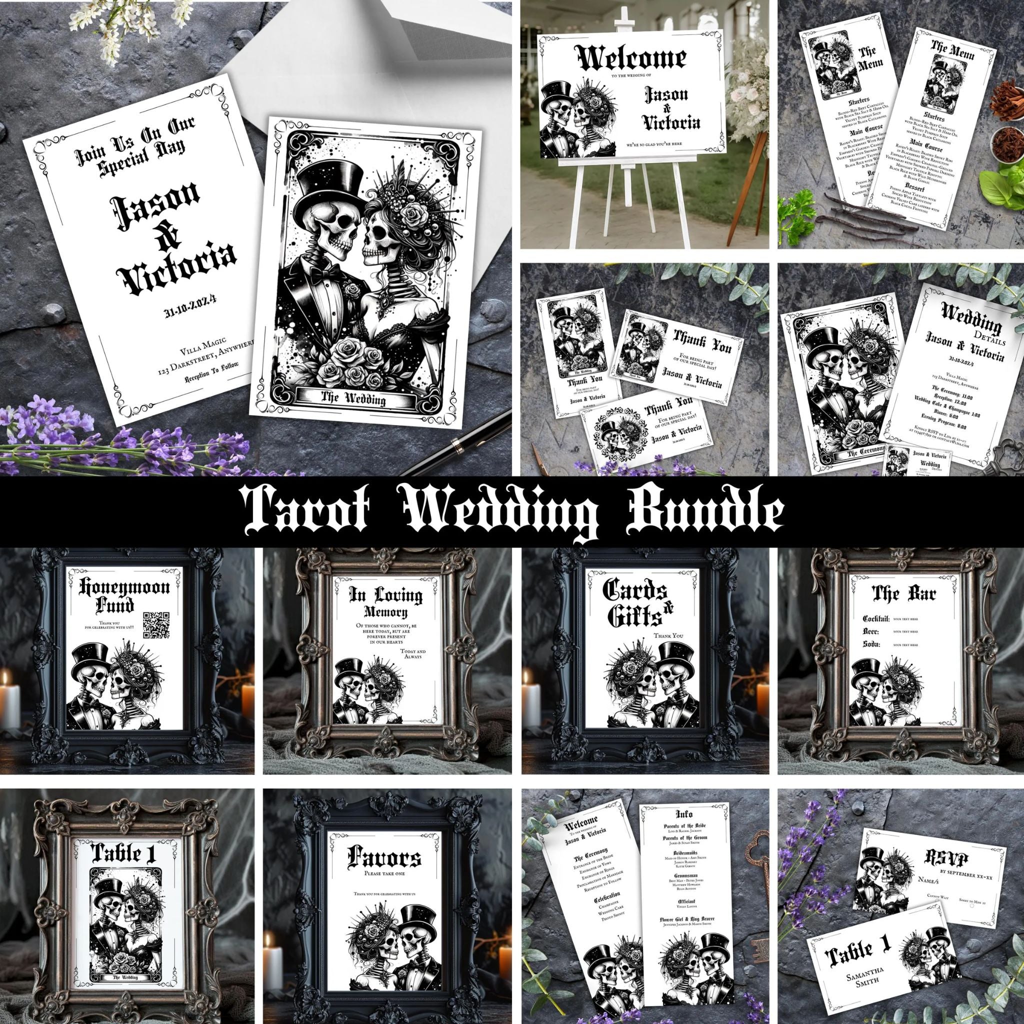 Gothic Wedding Bundle Tarot