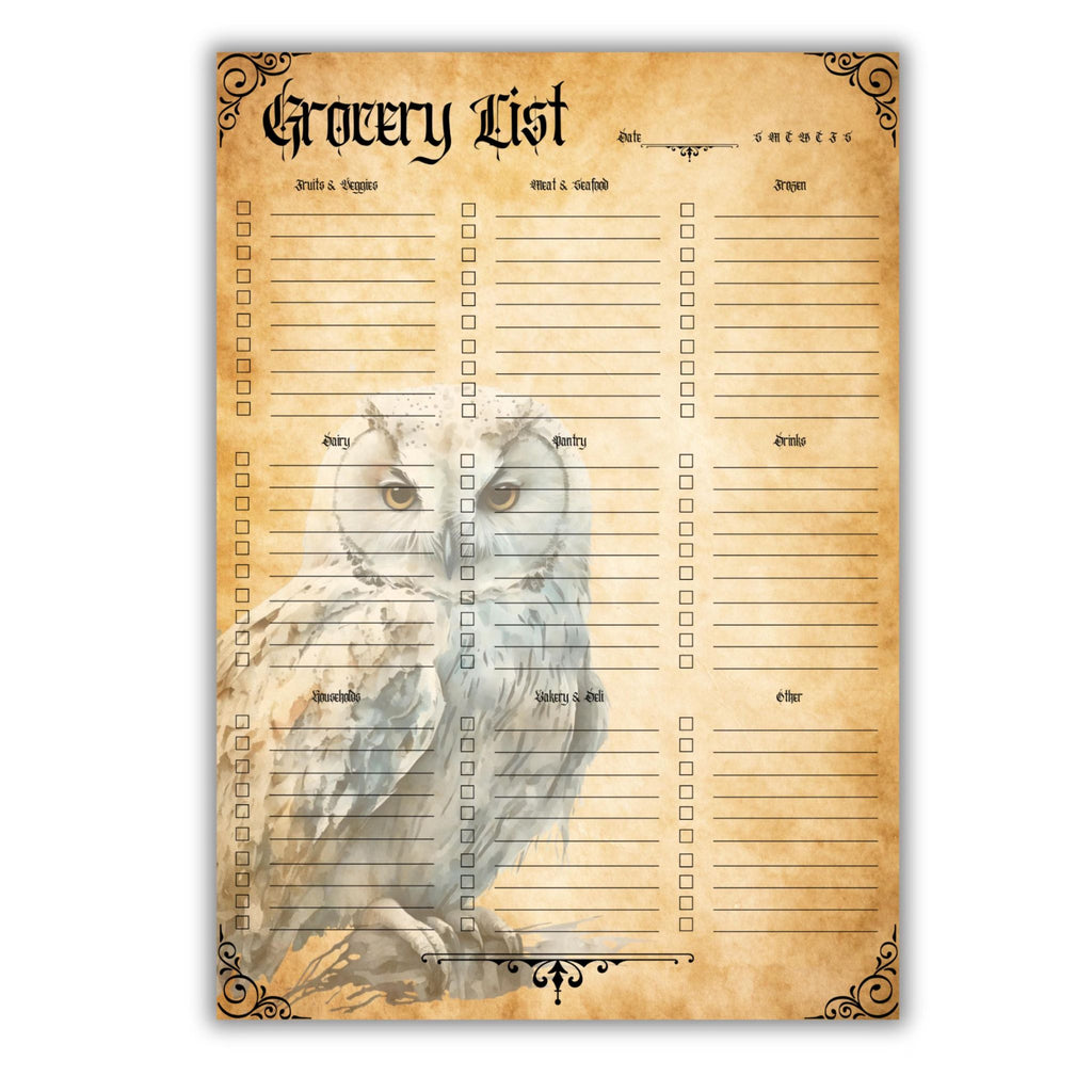 Grocery List Witchy Design