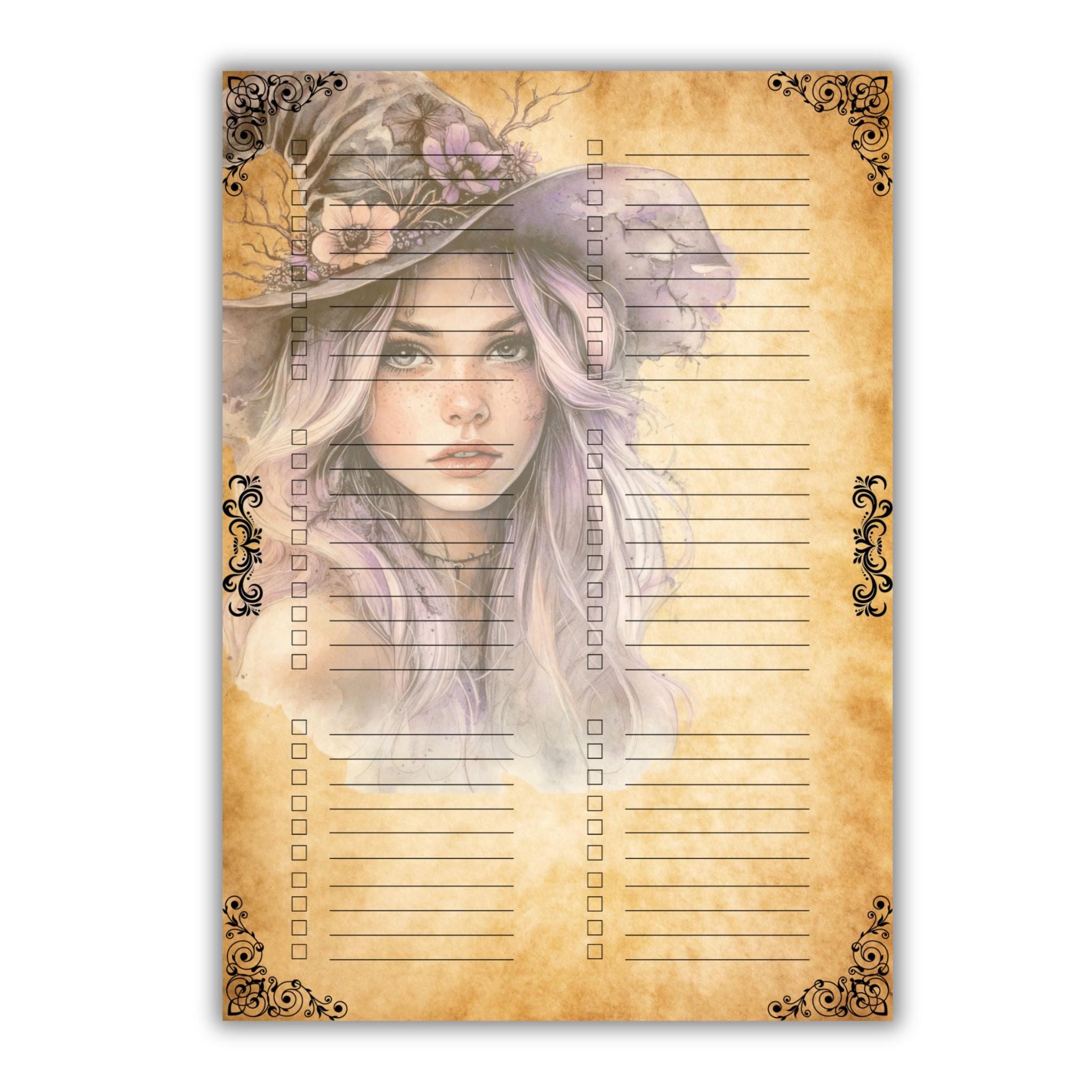 Grocery List Witchy Design