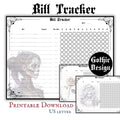 Gothic Bill Tracker Pages