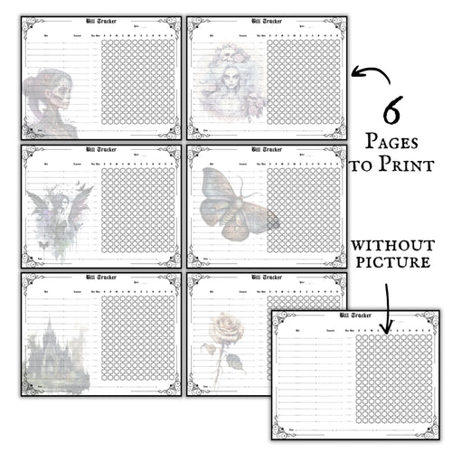 Gothic Bill Tracker Pages