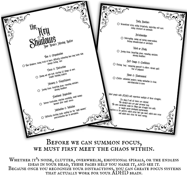 Cathedrals of Chaos  Gothic ADHD Workbook Printable Gothic Structure for the Distracted Soul  ADHD Journal & Planner PDF