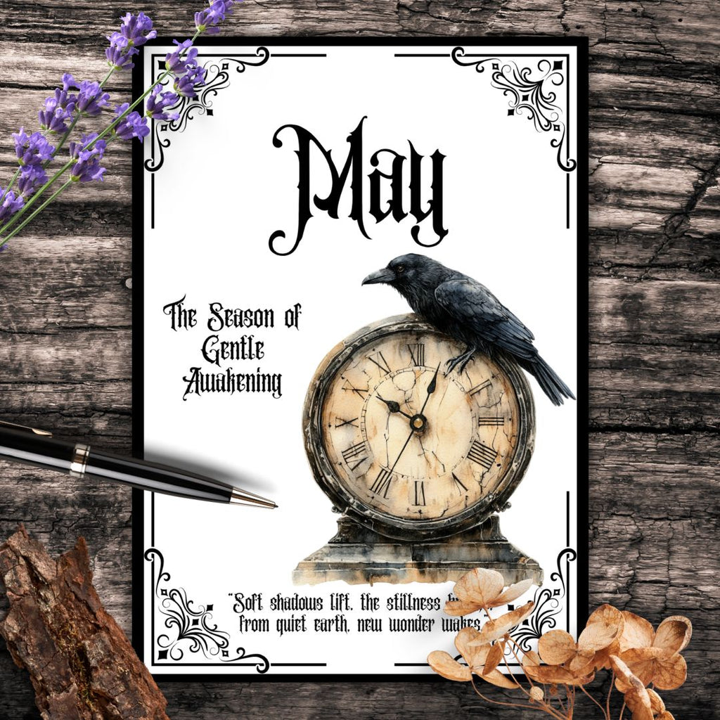 Gothic May Journal Planner Pages