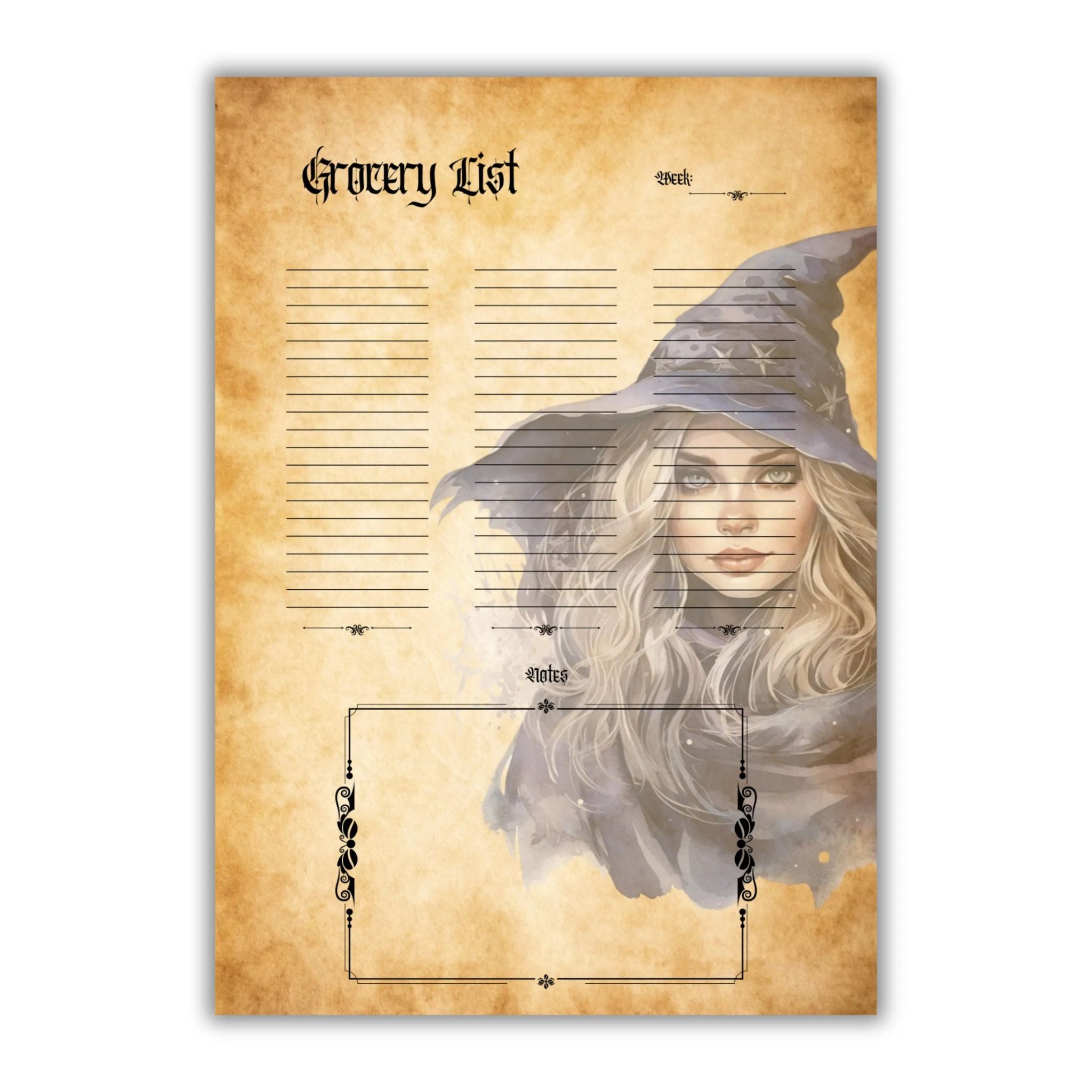 Witchy Weekly Meal Planner