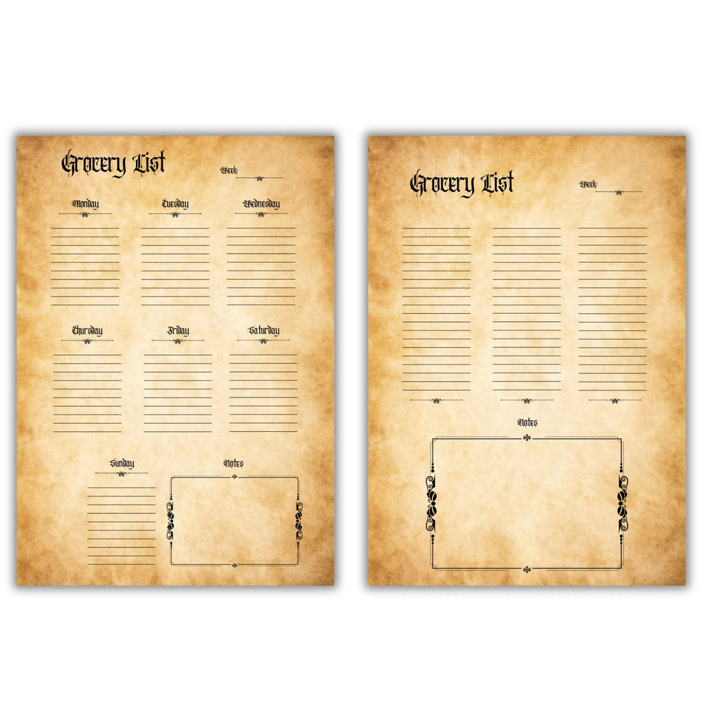 Witchy Weekly Meal Planner