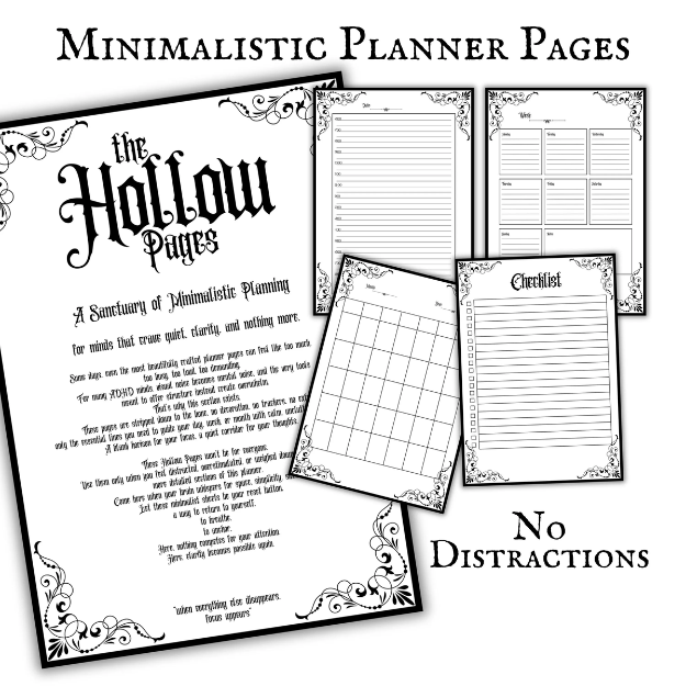 Cathedrals of Chaos  Gothic ADHD Workbook Printable Gothic Structure for the Distracted Soul  ADHD Journal & Planner PDF
