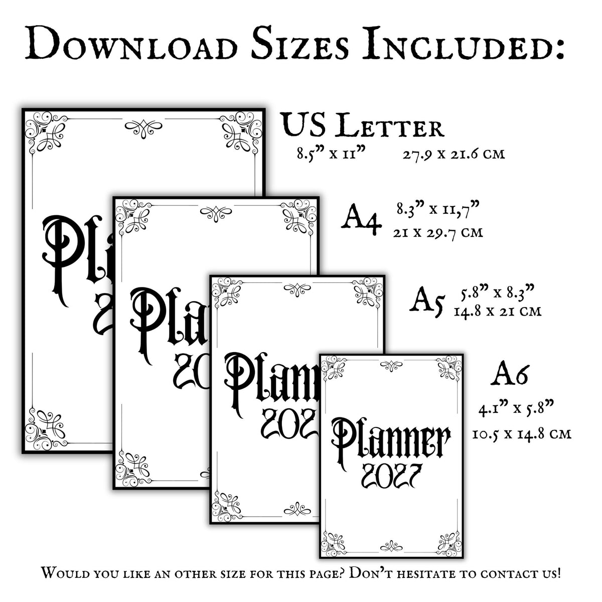 Gothic Planner 2027