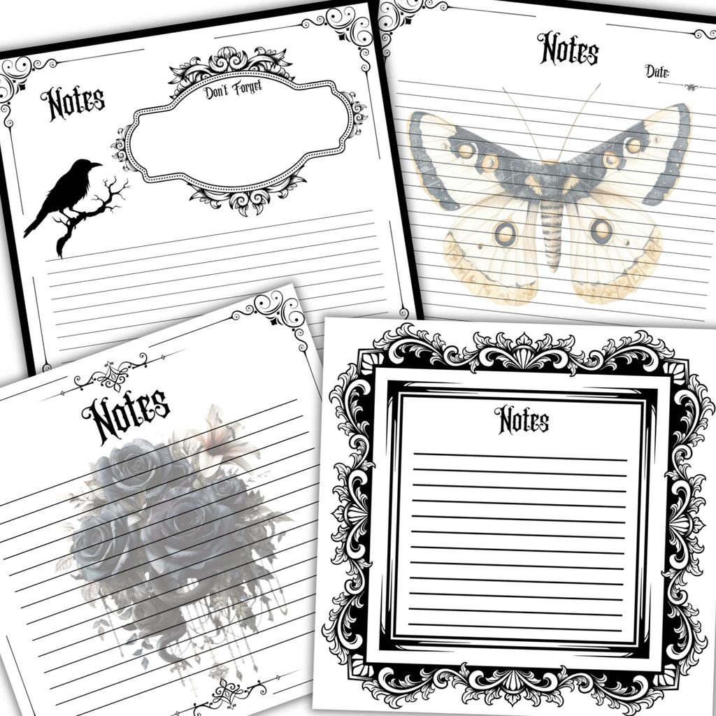 Gothic Notes Cards
