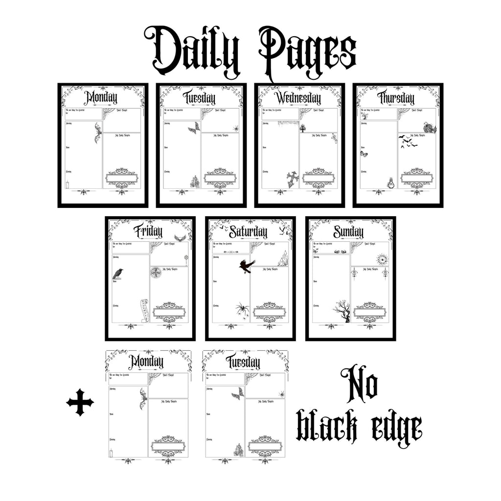 Witchy Goth Planner