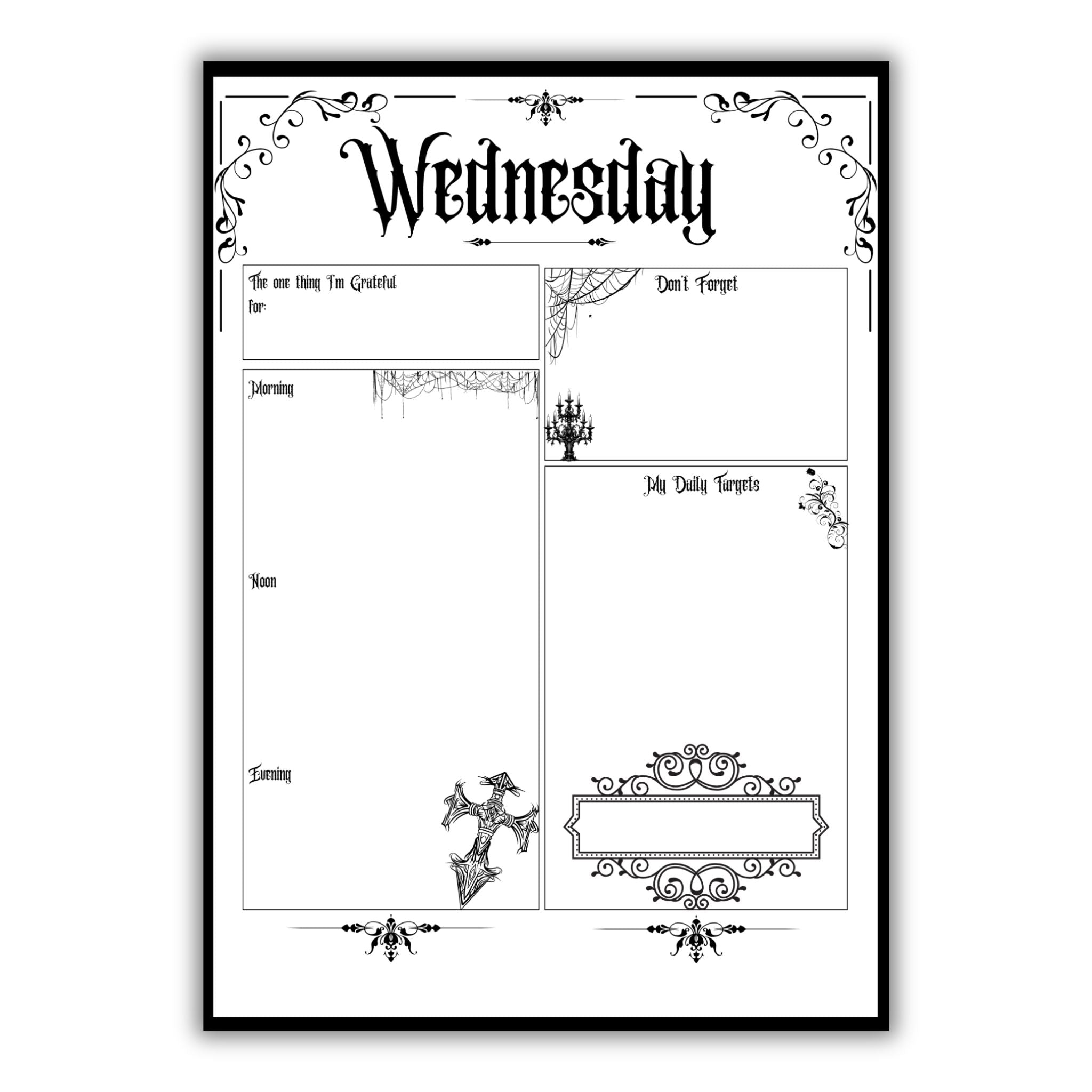 Witchy Goth Planner