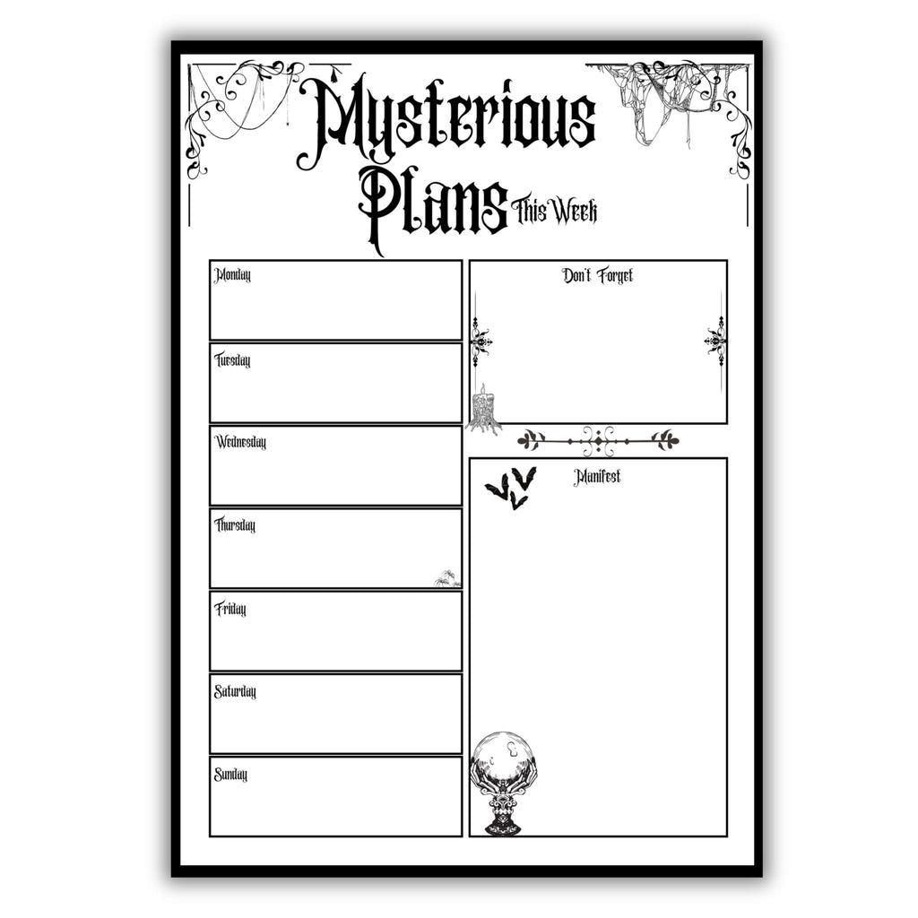 Witchy Goth Planner