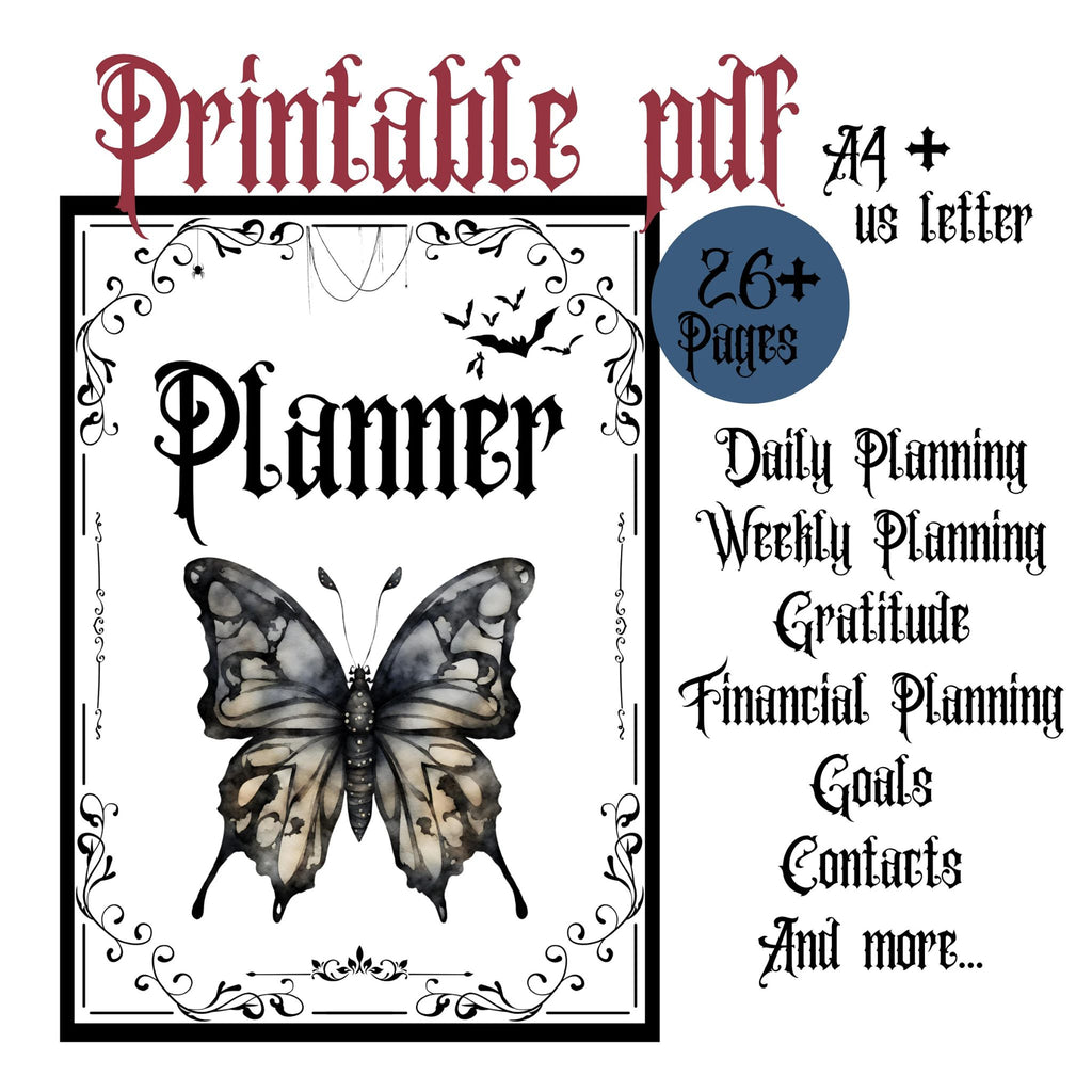 Witchy Goth Planner