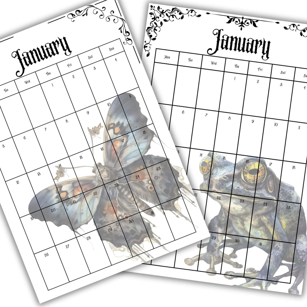 Witchy Goth Planner