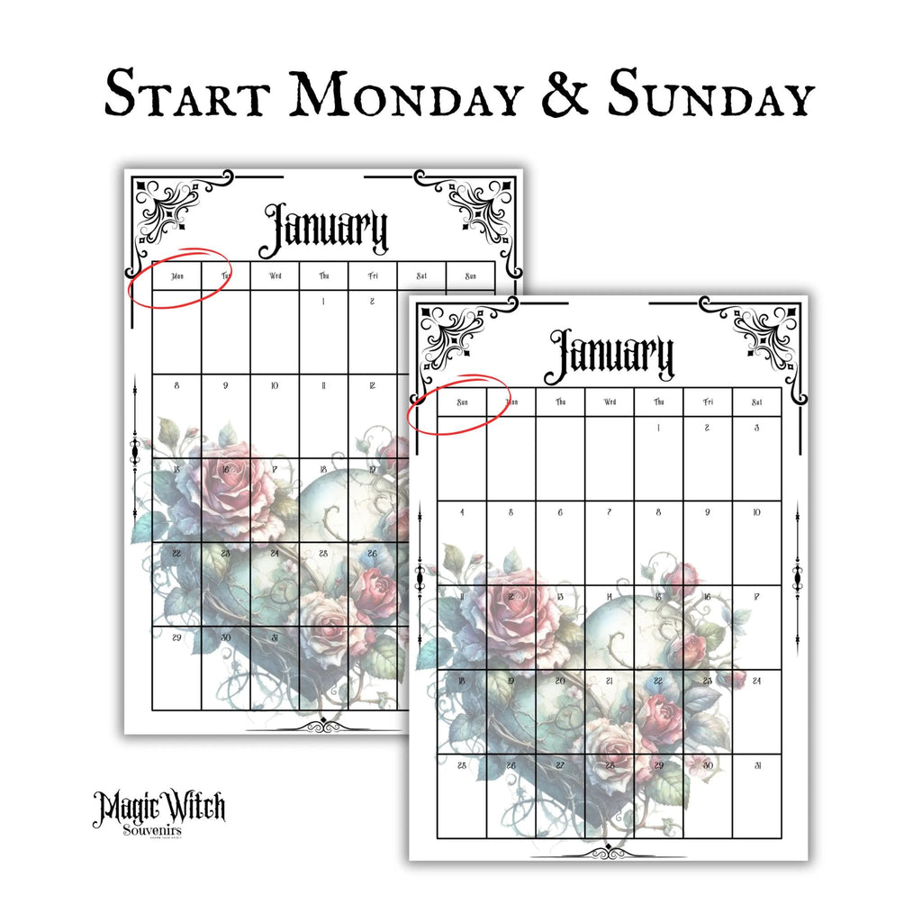 Witchy Goth Planner