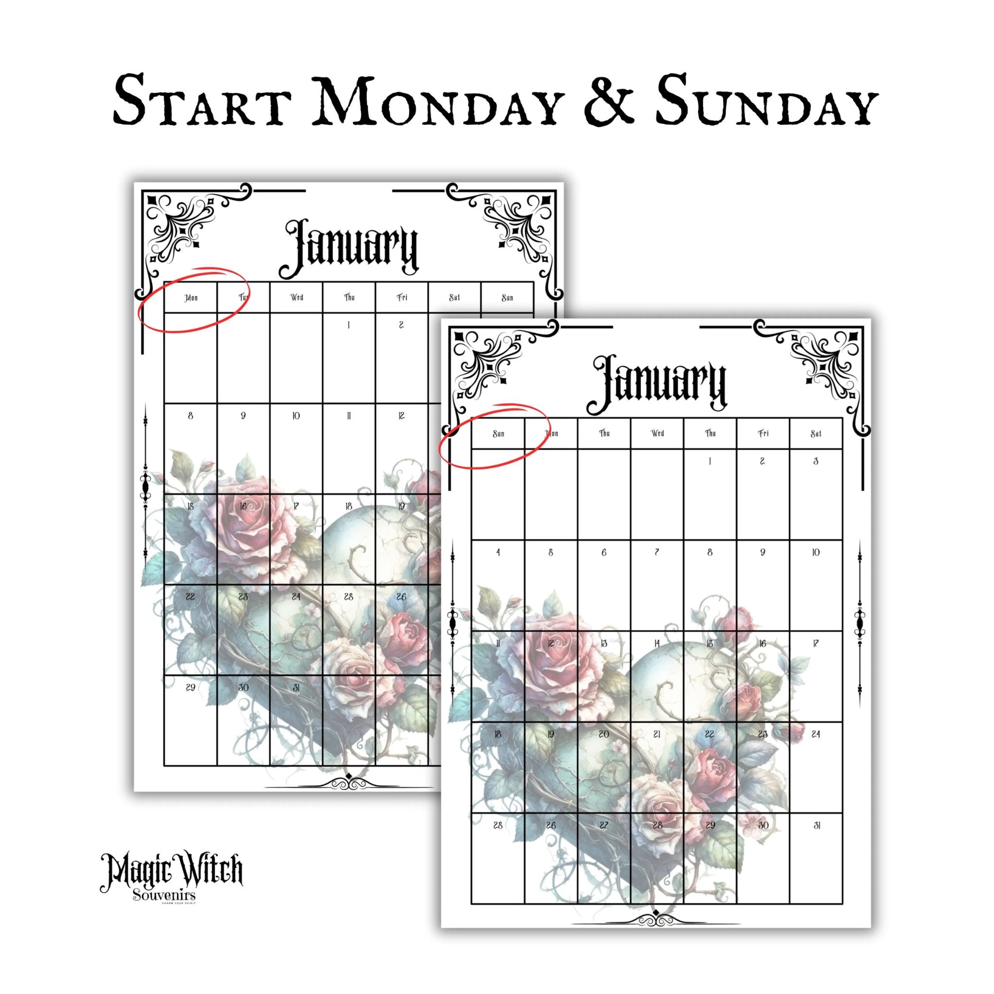 Witchy Goth Planner