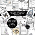 Gothic Undated Planner Bundle
