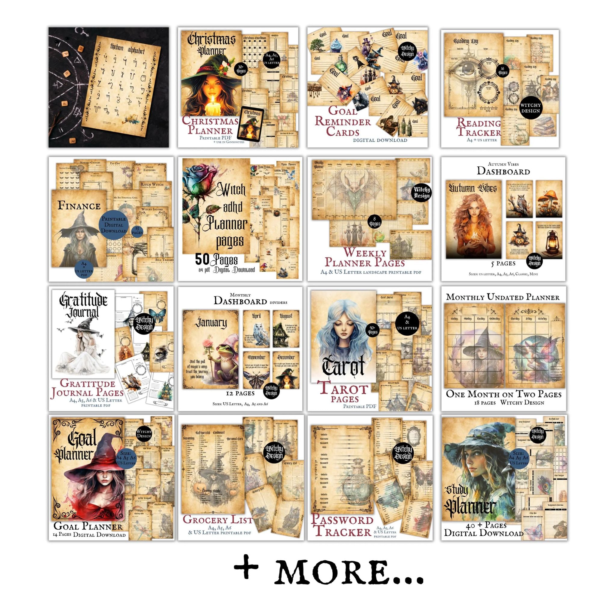 Undated Witchy Life Planner