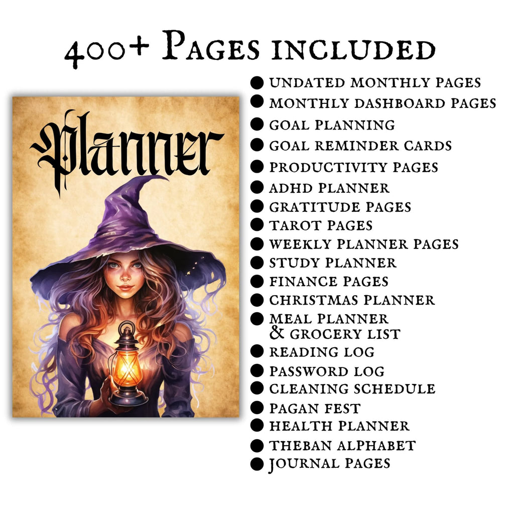 Undated Witchy Life Planner