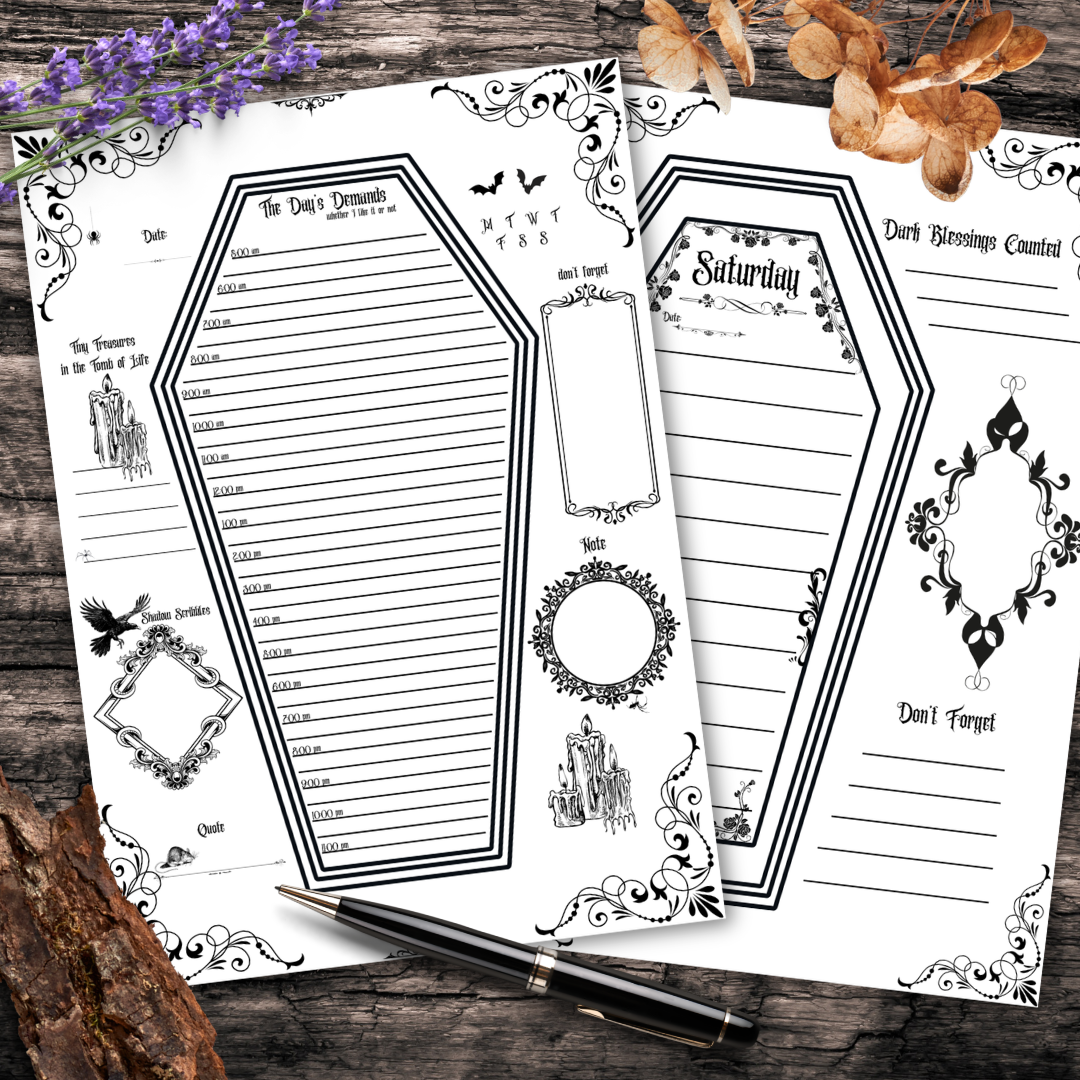 Gothic Coffin Planner