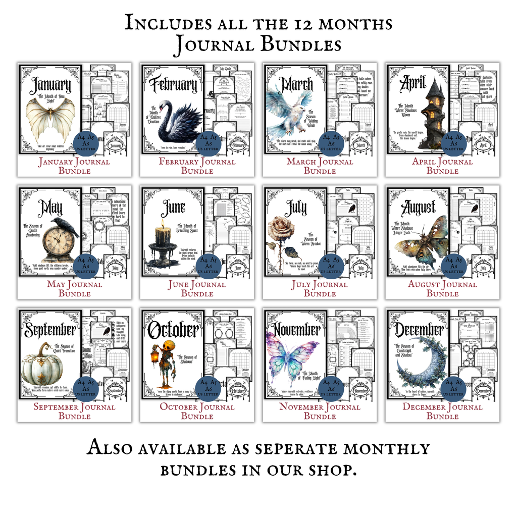 Gothic Big Journal Bundle
