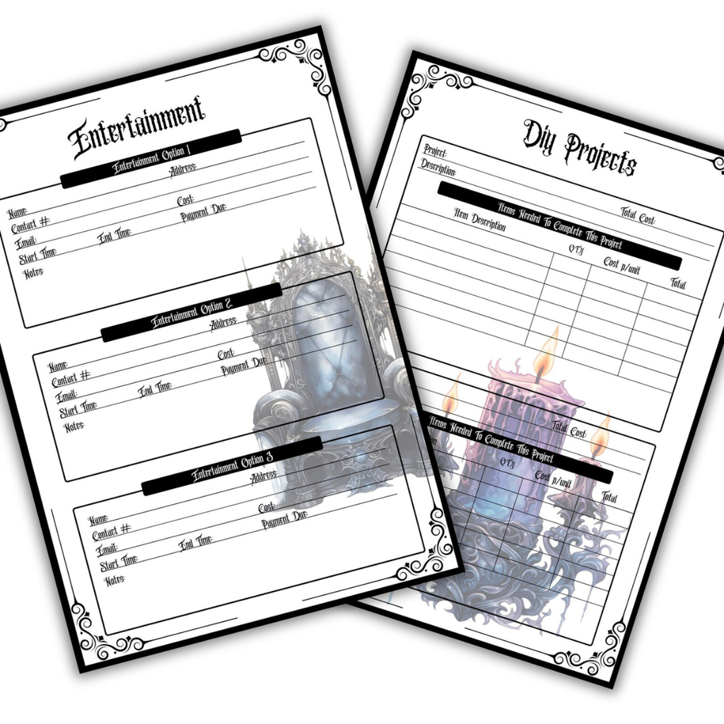 Gothic Halloween Planner
