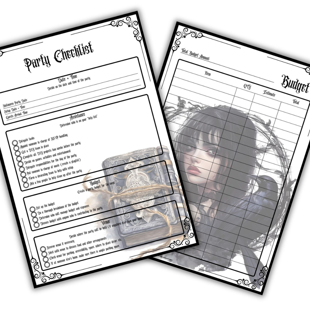 Gothic Halloween Planner