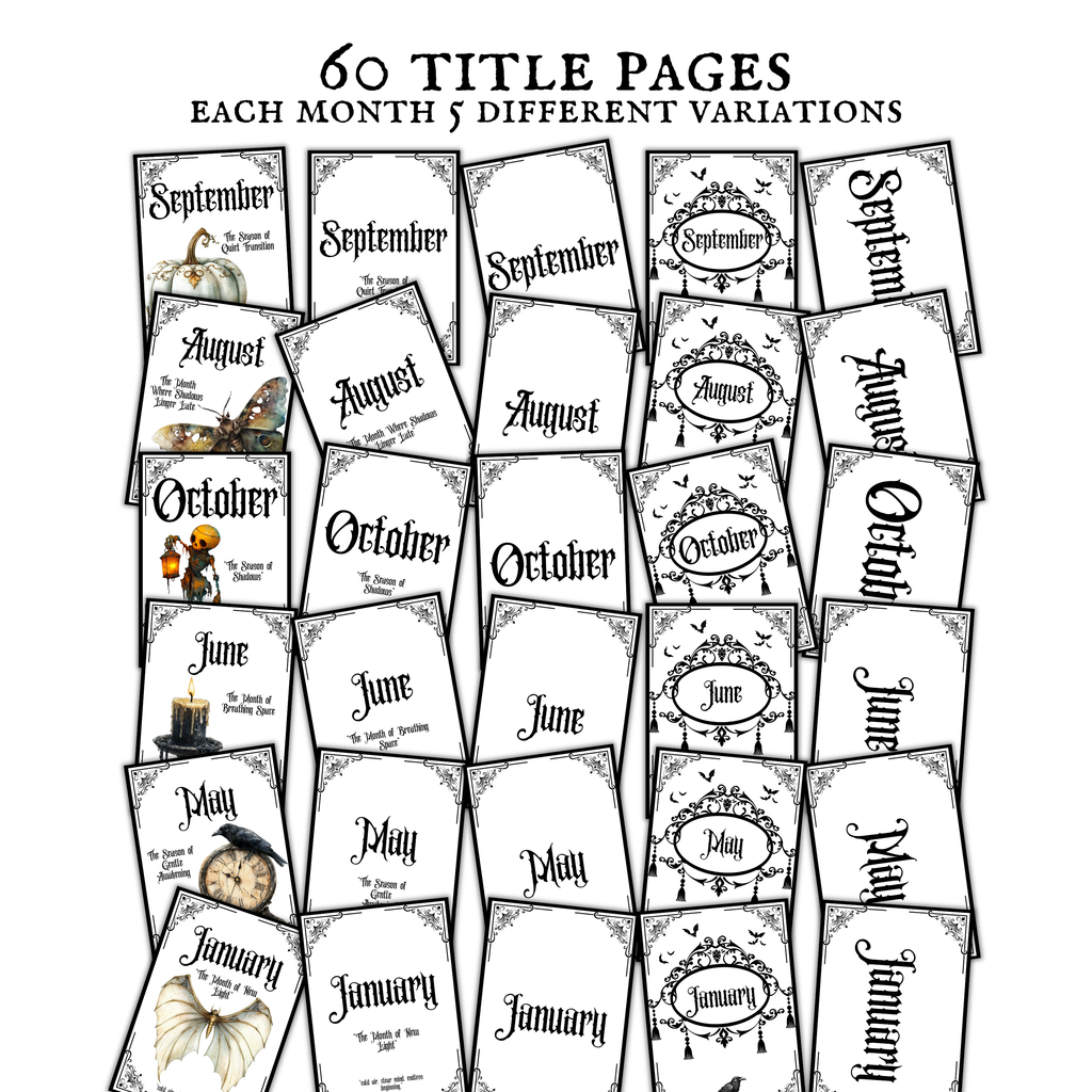 Gothic Big Journal Bundle