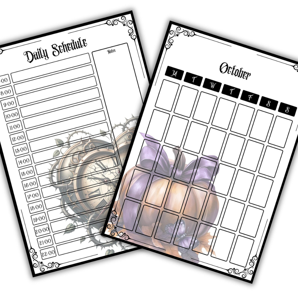 Gothic Halloween Planner