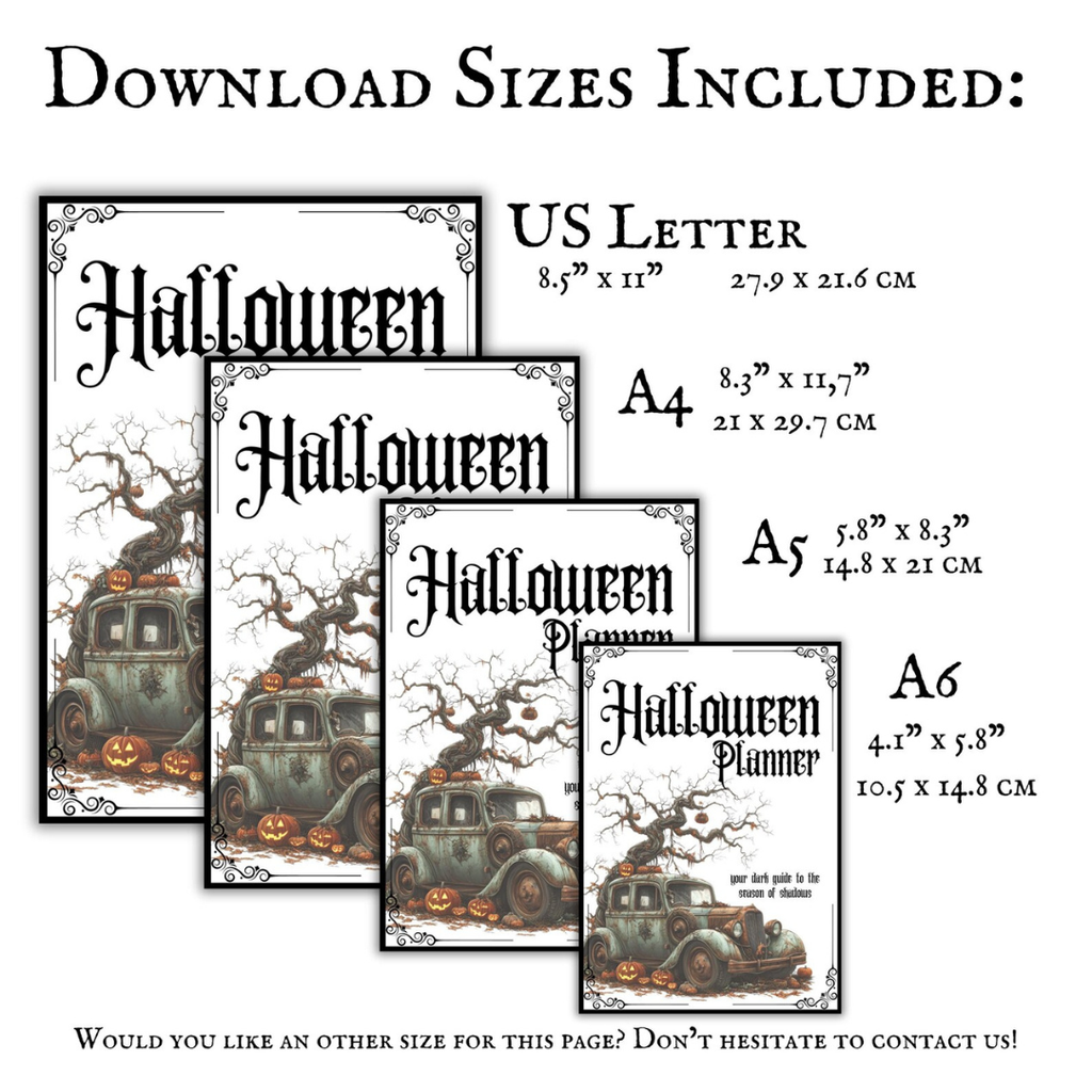 Gothic Halloween Planner