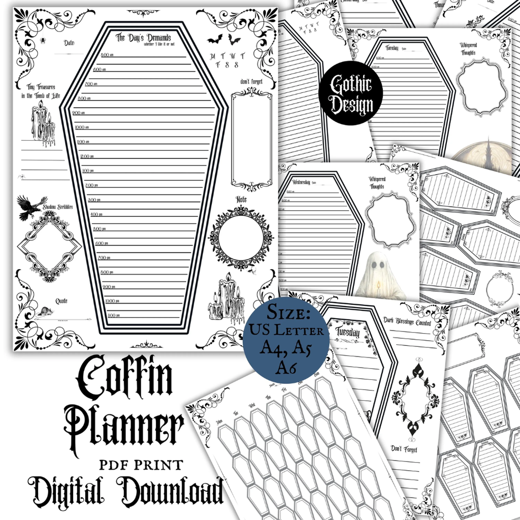 Gothic Coffin Planner