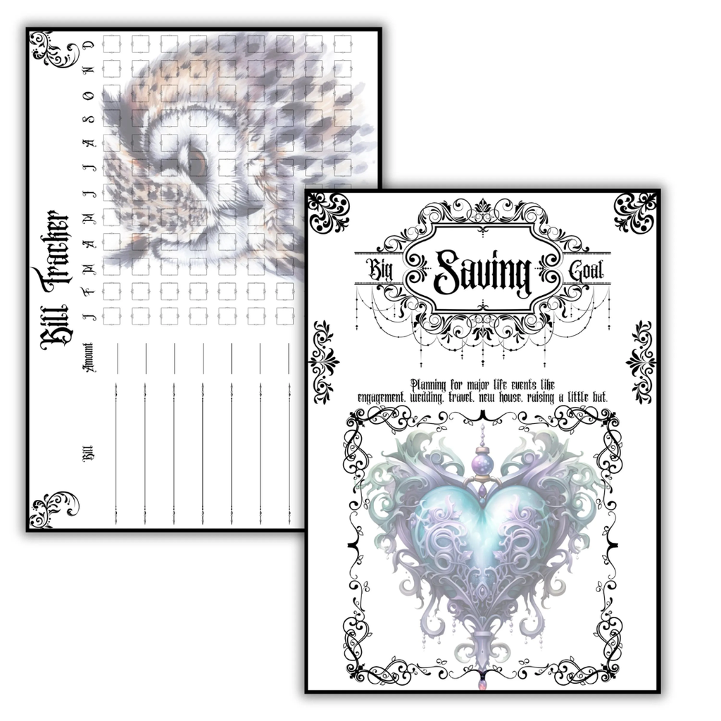 Gothic Financial Planner with Pictures