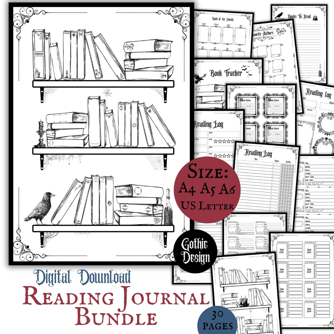 Gothic Reading Tracker Bundle