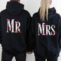 Couples Hoodie Halloween Gothic  Mr and Mrs