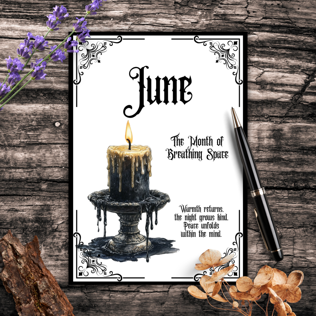 Gothic June Journal Planner Pages