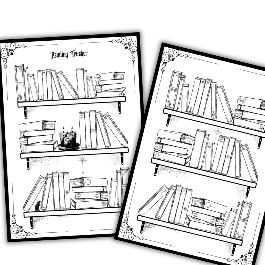 Gothic Book Reading Tracker Bundle