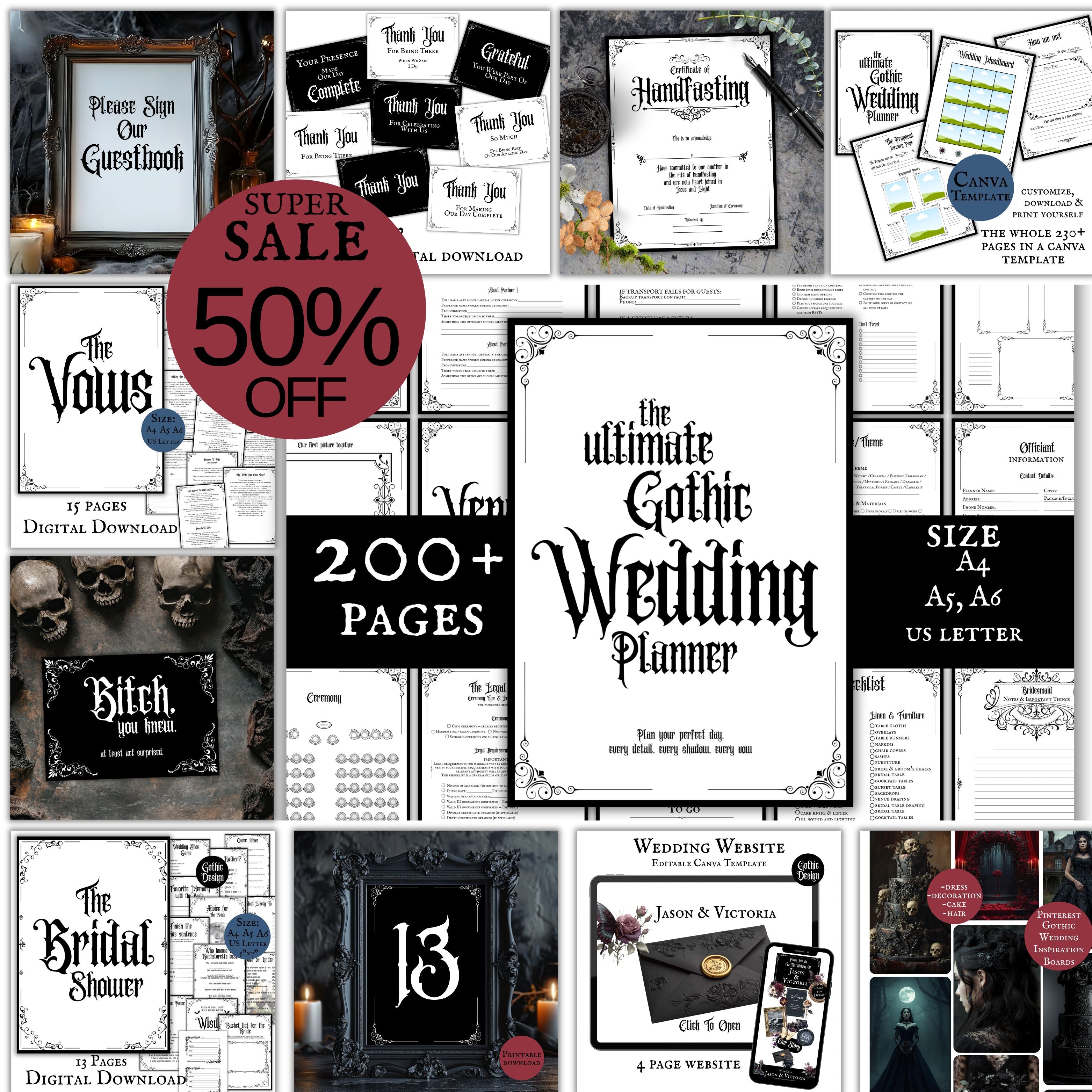 The Ultimate Gothic Wedding Planner