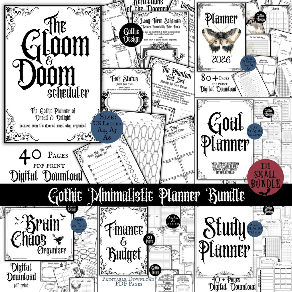 Gothic Planner Bundle Small