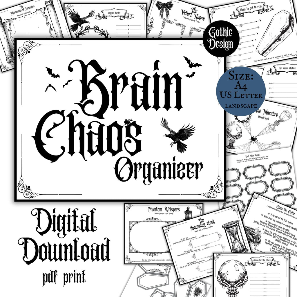 Gothic ADHD Planner Bundle