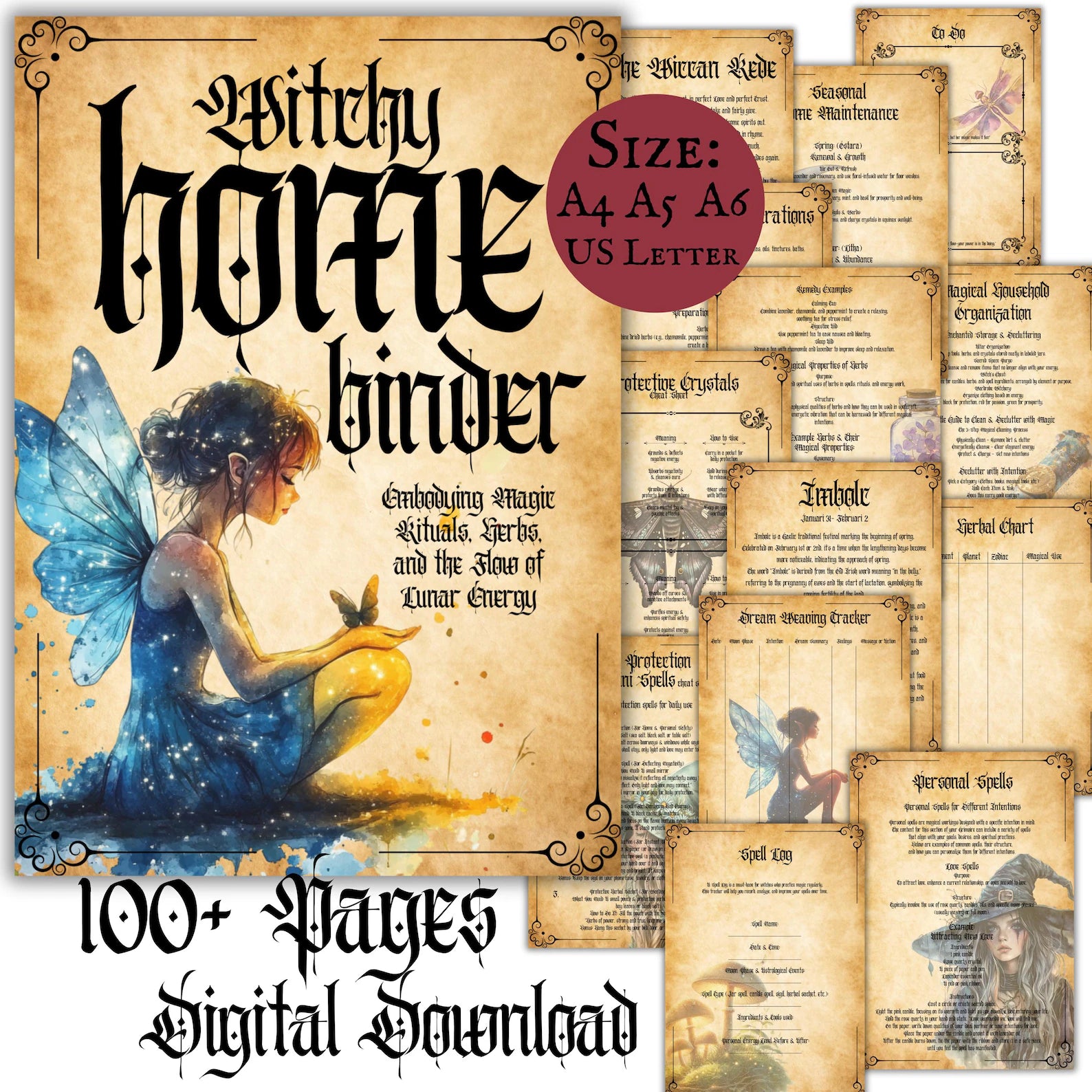 Witchy Home Binder