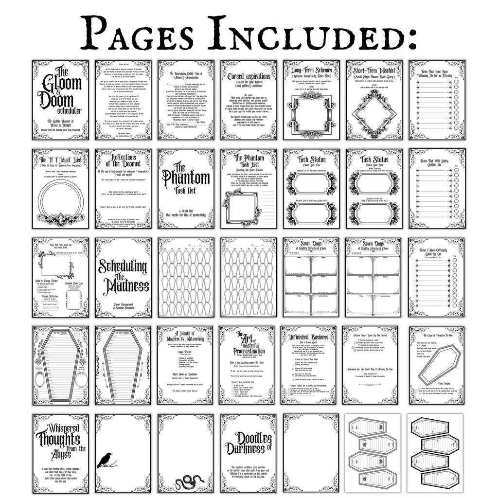 Gothic planner