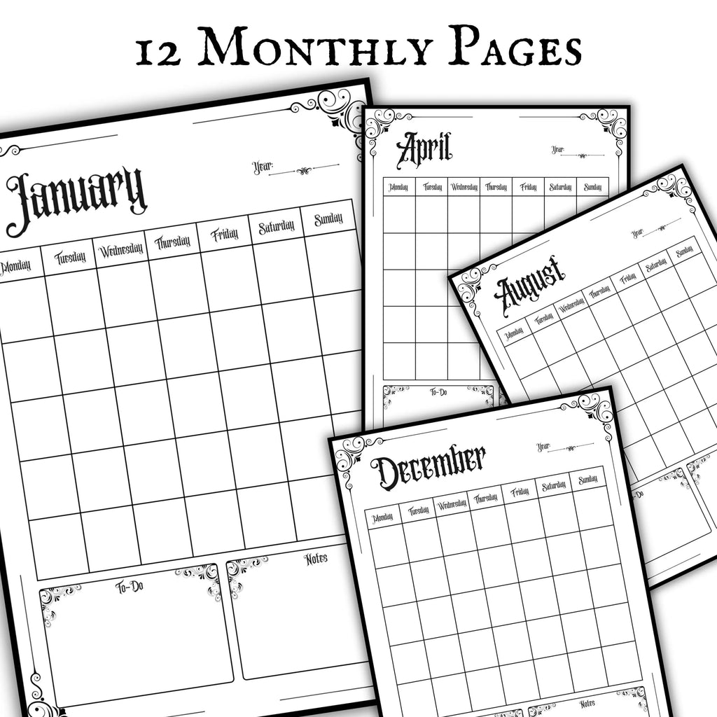 365 Days Gothic Planner