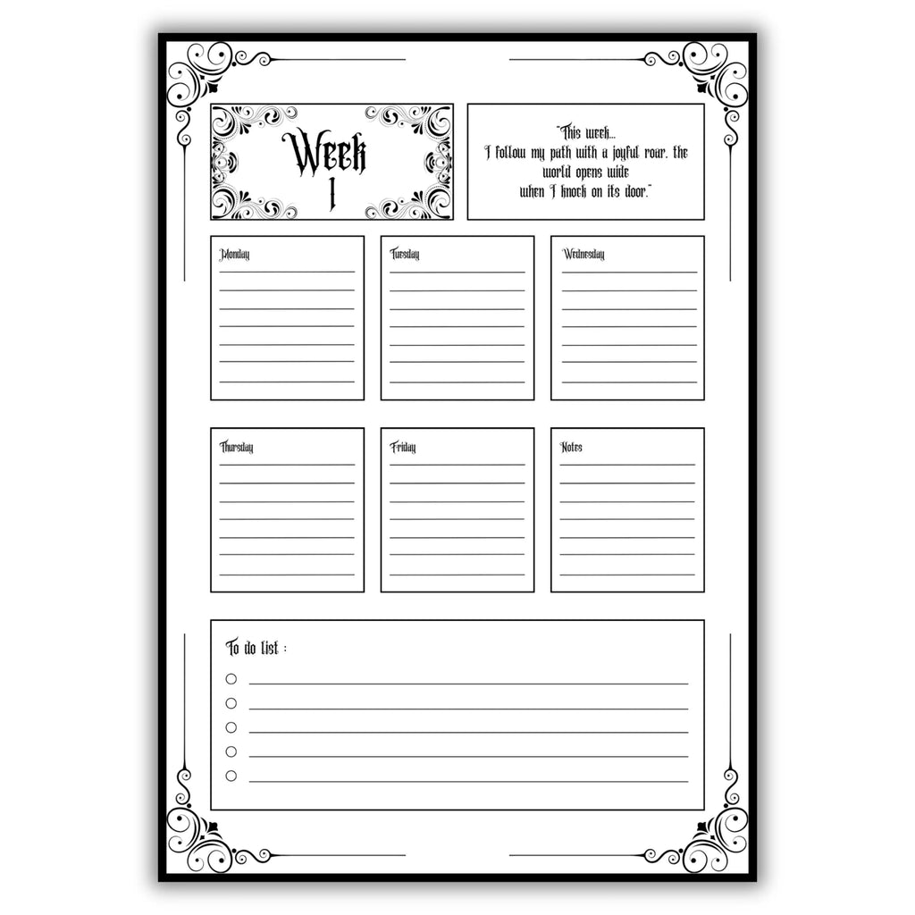 365 Days Gothic Planner