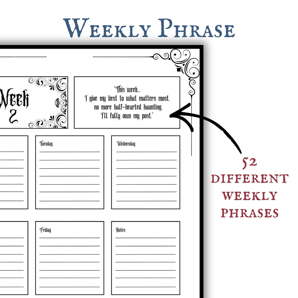 365 Days Gothic Planner