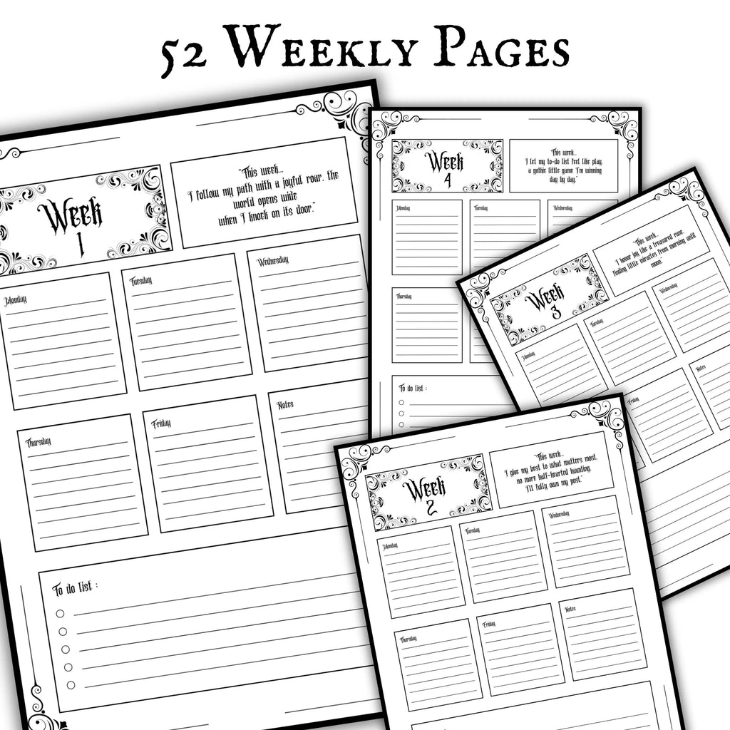 365 Days Gothic Planner