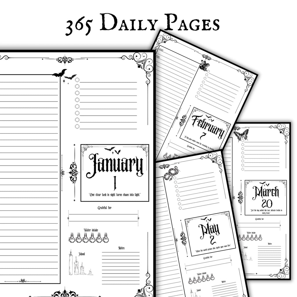 365 Days Gothic Planner