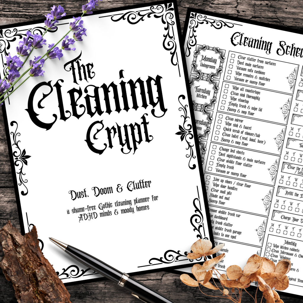 Gothic ADHD Cleaning Planner - The Cleaning Crypt